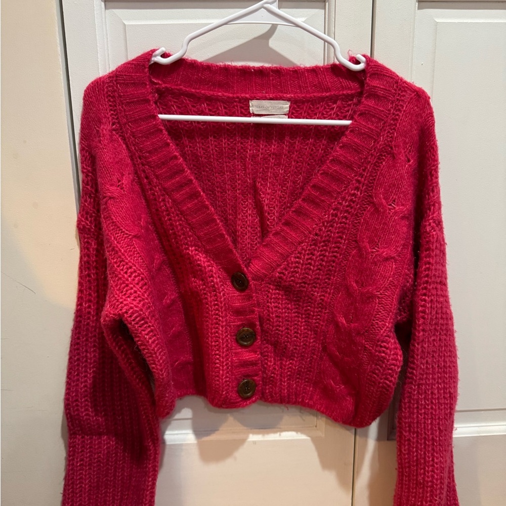Urban Outfitters Cable Knit Sweater + Tube Top